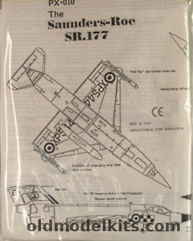 Maintrack 1/72 Saunders-Roe SR.177 - (SR-177), PX010 plastic model kit
